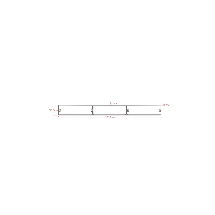 lame de remplissage alu 300x30x2.2 mm lame de remplissage alu 300x30x2.2 mm