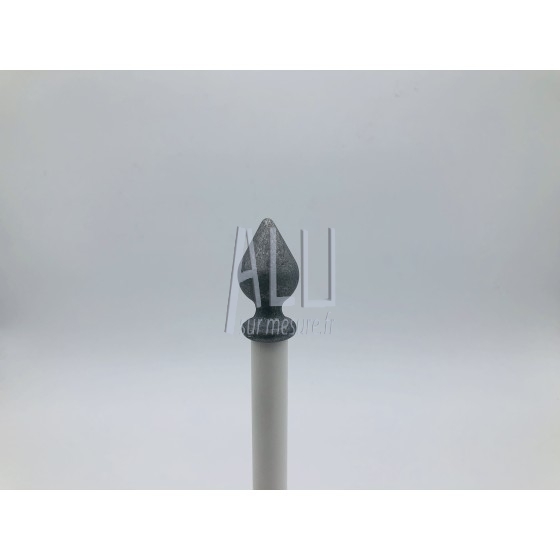 pigne de lance ref E 27 en aluminium pour portails et grilles