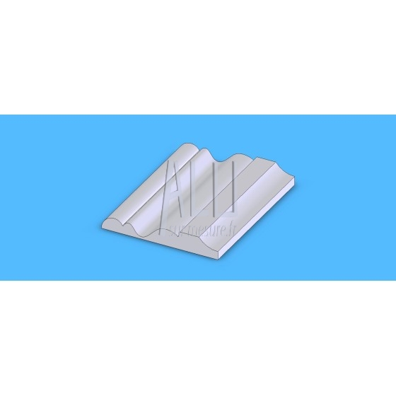 Profil Moulure en aluminium pour portails et clotures