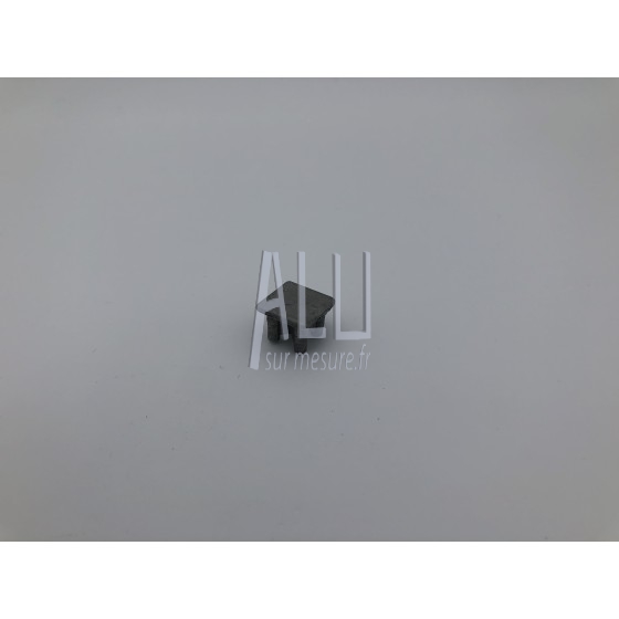 chapeau moulé plat 20x20 en aluminium pour tube carré