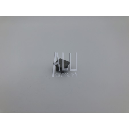 chapeau moulé plat 20x20 en aluminium pour tube carré