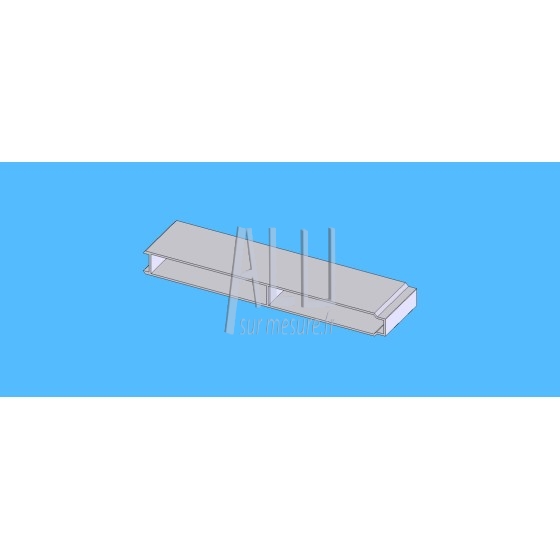 lame de remplissage alu 200x20x1.6 mm emboitable