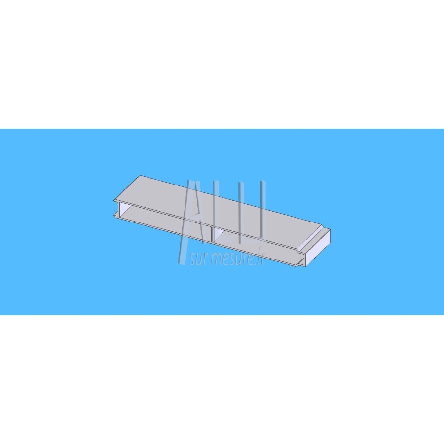 lame de remplissage alu 200x20x1.6 mm emboitable