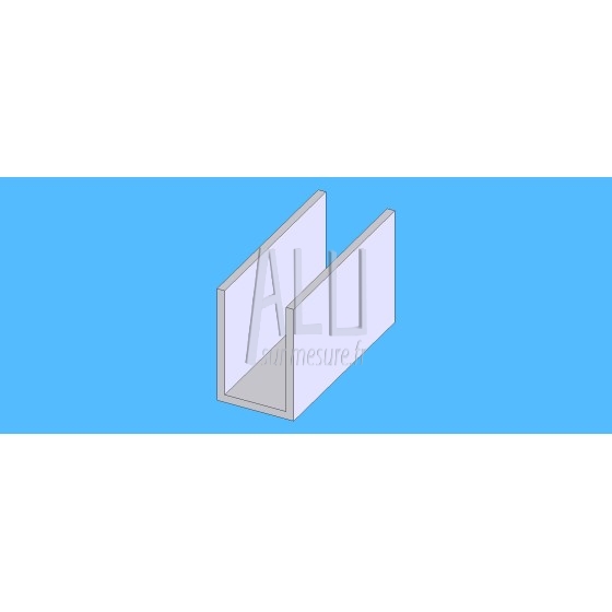 U alu 30x20x2 mm angles vifs