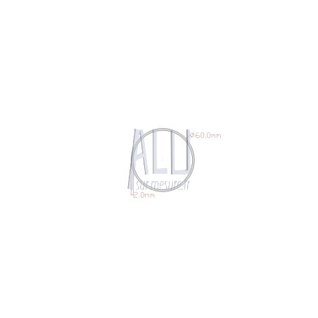 Tube rond alu diamètre 60x2 mm