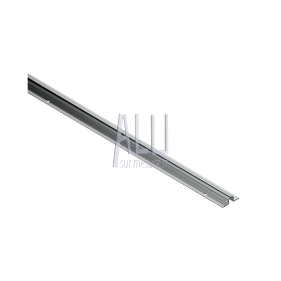 Rail de sol en U 16 mm acier galva lg 3000 portail coulissant