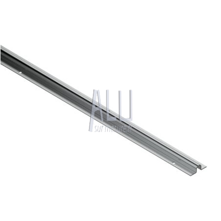 Rail de sol en U 16 mm acier galva lg 3000 portail coulissant