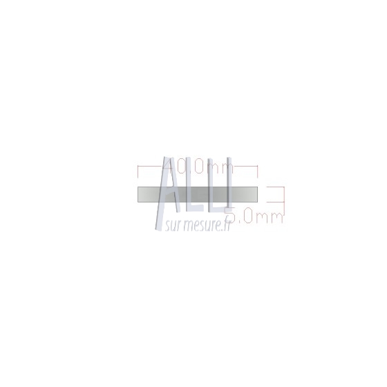 Plat alu 40x5 mm