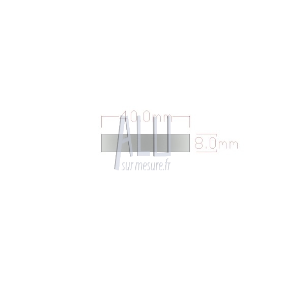 Plat alu 40x8 mm