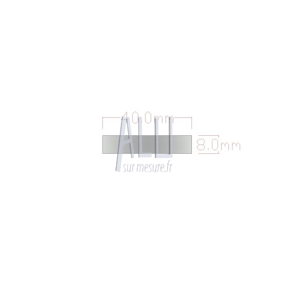 Plat alu 40x8 mm