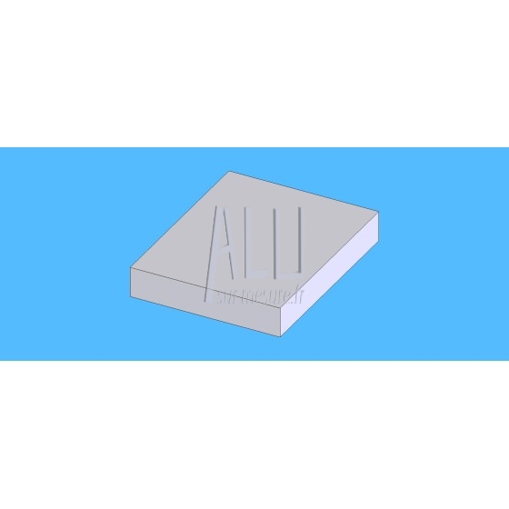 Plat alu 40x8 mm