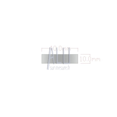 Plat alu 40x10 mm