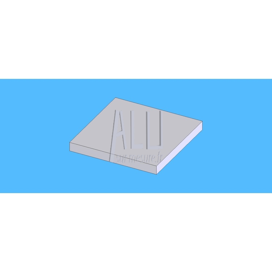 Plateau Aluminium Rectangulaire 850cc - 50 pièces - 20x14x5 cm