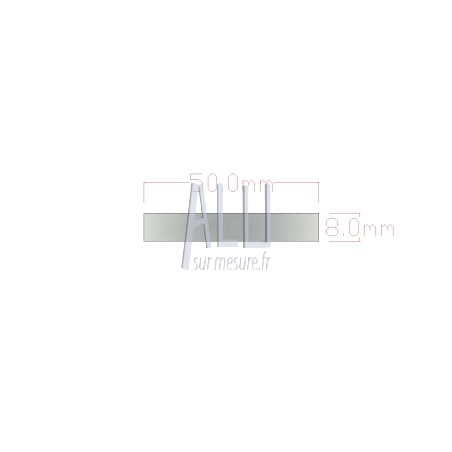 Plat alu 50x8 mm