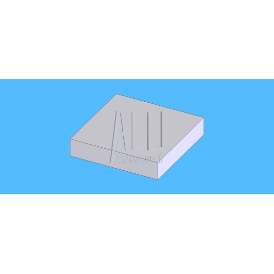 Plat alu 50x10 mm