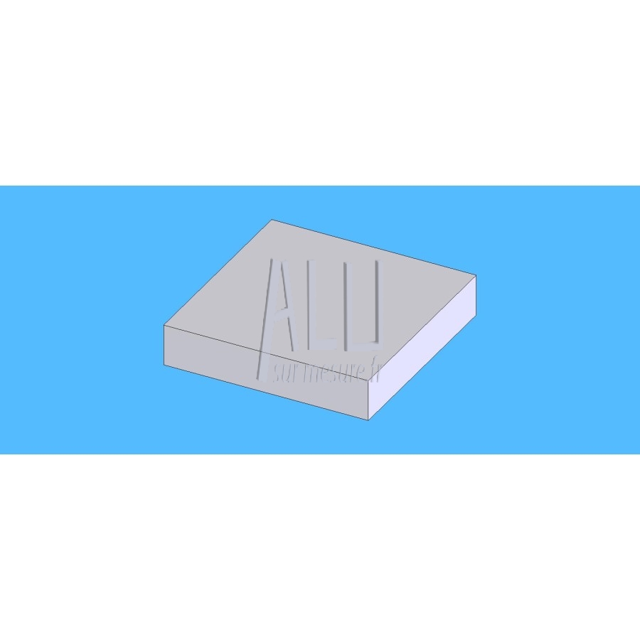 Plat alu 50x10 mm