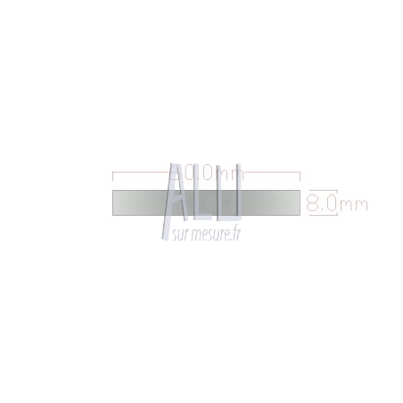 Plat alu 60x8 mm