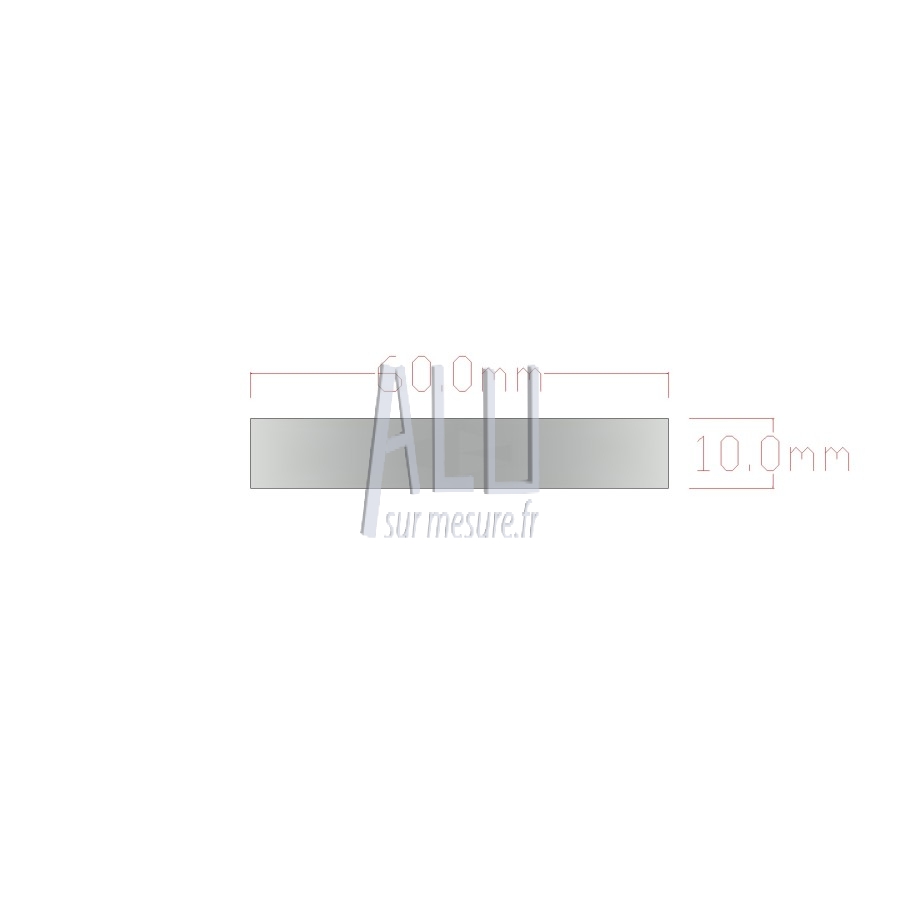 Plat alu 60x10 mm Plat alu 60x10 mm