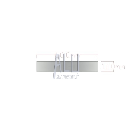 Plat alu 60x10 mm