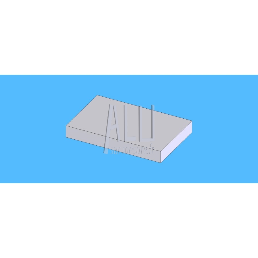 Plat alu 80x10 mm