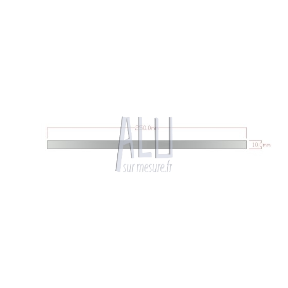 Plat alu 250x10 mm