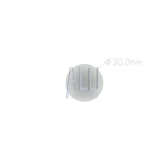 Rond plein alu 30 mm