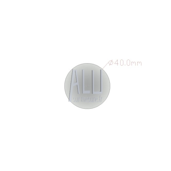 Rond plein alu 40 mm