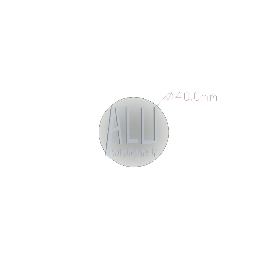 Rond plein alu 40 mm