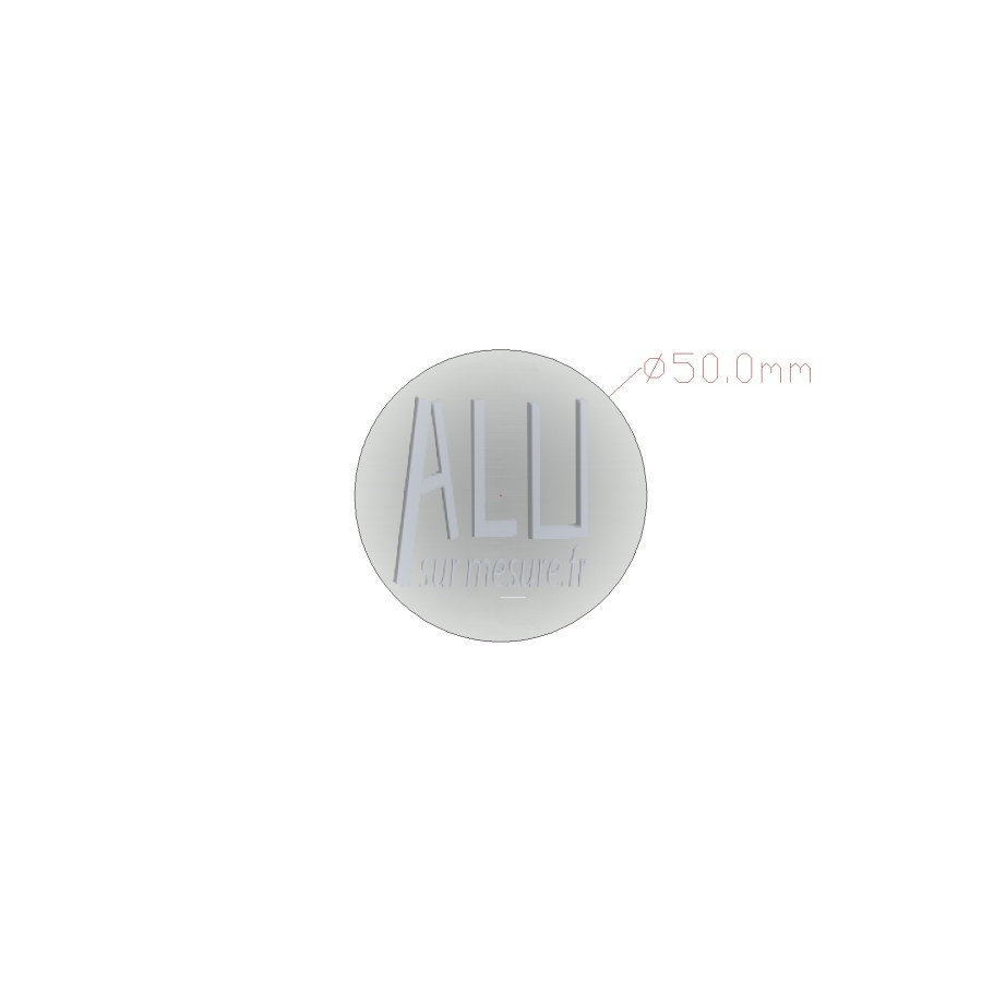 Rond plein alu 50 mm