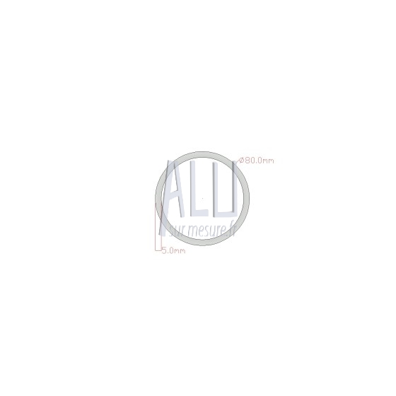 Tube rond diamètre 80x5 mm