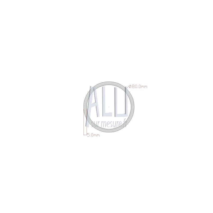 Tube rond diamètre 80x5 mm Tube rond diamètre 80x5 mm