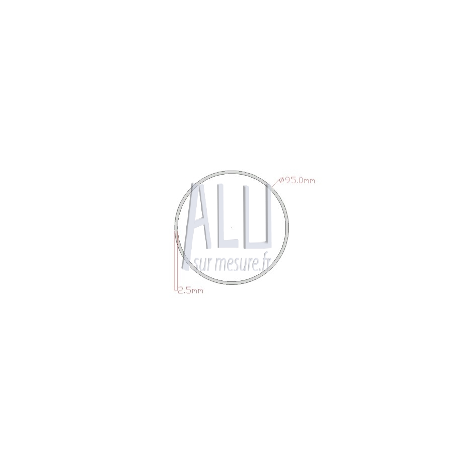 Tube rond diamètre 95x2.5 mm Tube rond diamètre 95x2.5 mm