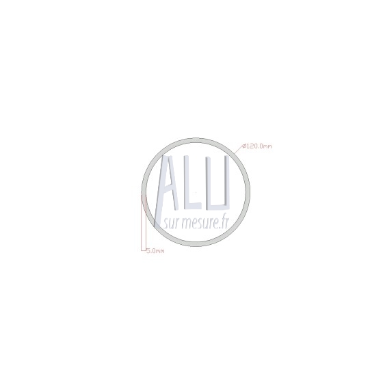 Tube rond diamètre 120x5 mm