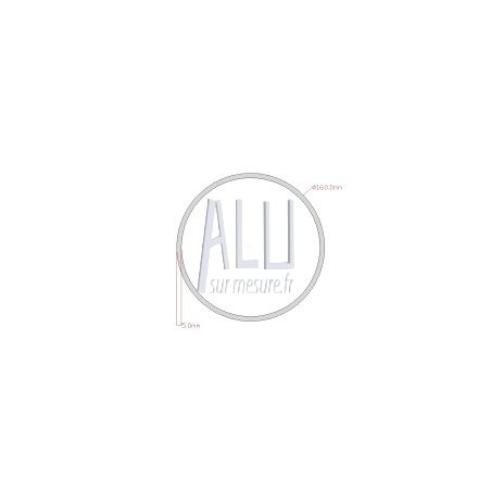 Tube rond alu diamètre 160x5 mm