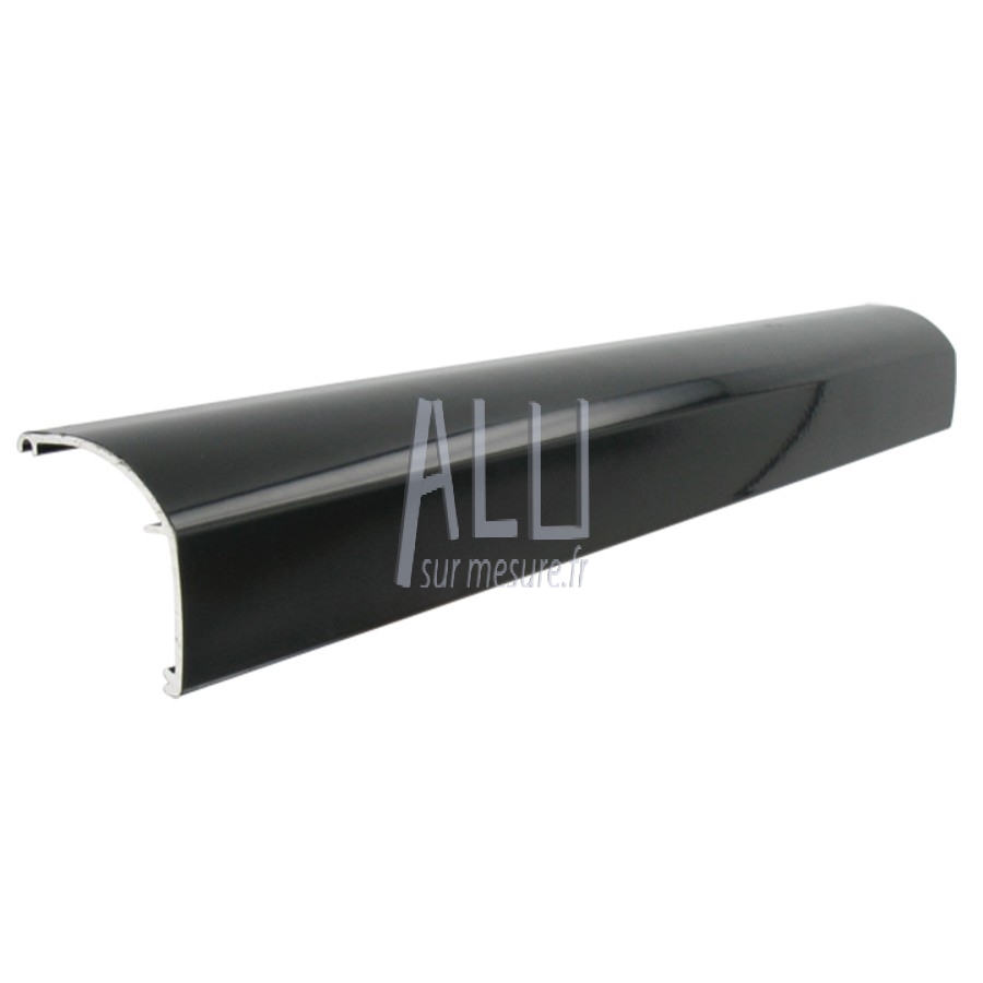 Profil de finition alu 42x38 mm pour Rail de guidage haut portail alu