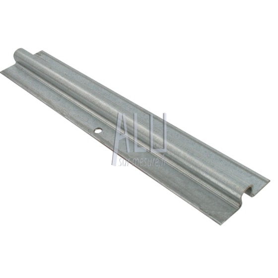 Rail de sol en oméga 16 mm acier galva lg 3000 portail coulissant